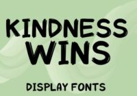 Kindness Wins Font - Featured Image