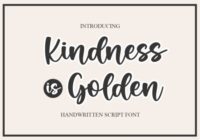 Kindness is Golden Font - Featured Image