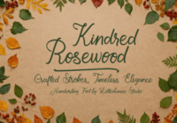Kindred Rosewood Font - Featured Image