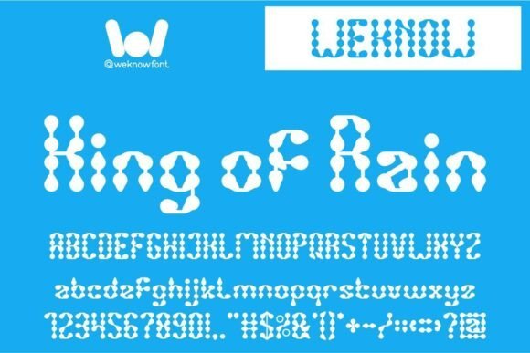 King of Rain Font - Featured Image
