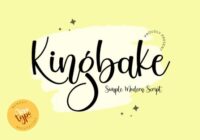 Kingbake Font - Featured Image