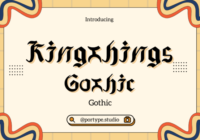 Kingthings Gothic Font - Featured Image