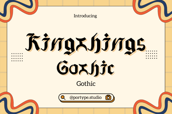 Kingthings Gothic Font - Featured Image