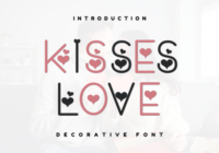 Kisses Love Font - Featured Image