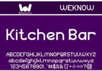 Kitchen Bar Font - Featured Image