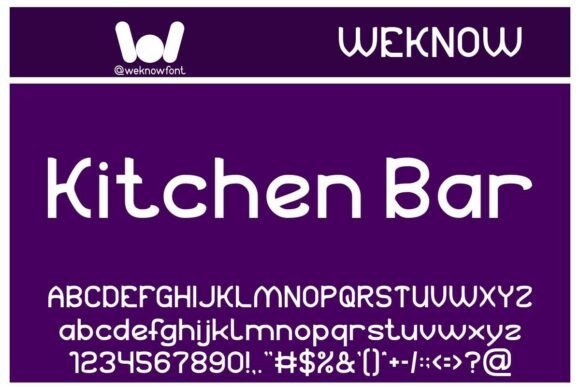 Kitchen Bar Font - Featured Image
