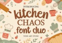Kitchen Chaos Font - Featured Image