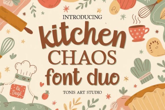 Kitchen Chaos Font - Featured Image