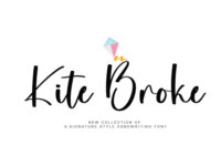 Kite Broke Font - Featured Image