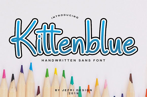 Kittenblue Font - Featured Image