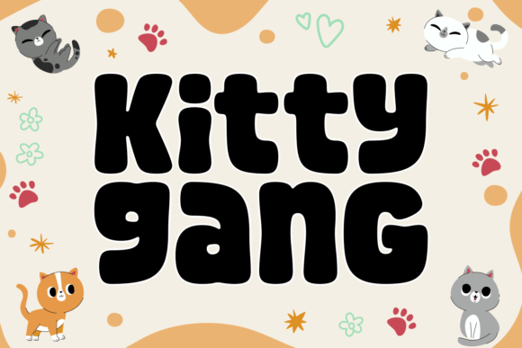 Kitty Gang Font - Featured Image