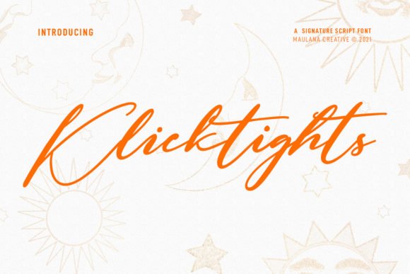 Klicktights Script Font - Featured Image