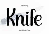 Knife Font - Featured Image