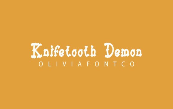 Knifetooth Demon Font - Featured Image