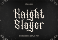 Knight Slayer Font - Featured Image
