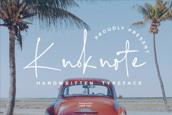 Knoknote Font - Featured Image