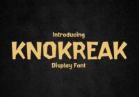 Knokreak Font - Featured Image
