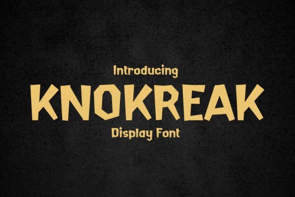 Knokreak Font - Featured Image
