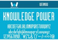 Knowledge Power Font - Featured Image