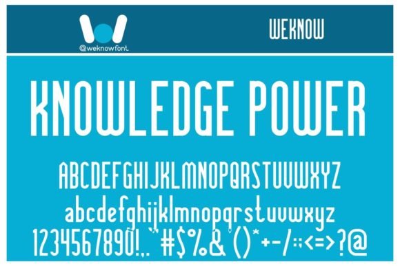 Knowledge Power Font - Featured Image