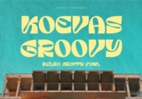 Koevas Groovy Font - Featured Image