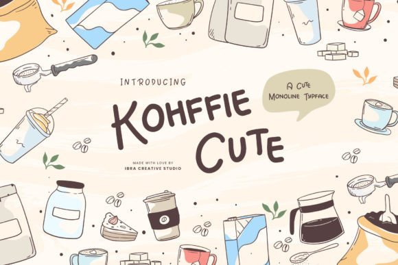 Kohffie Cute Font - Featured Image