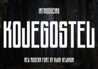 Kojegostel Font - Featured Image