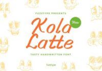 Kola Latte Font - Featured Image