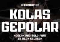 Kolas Gepolar Font - Featured Image