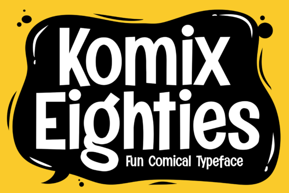 Komix Eighties Font - Featured Image