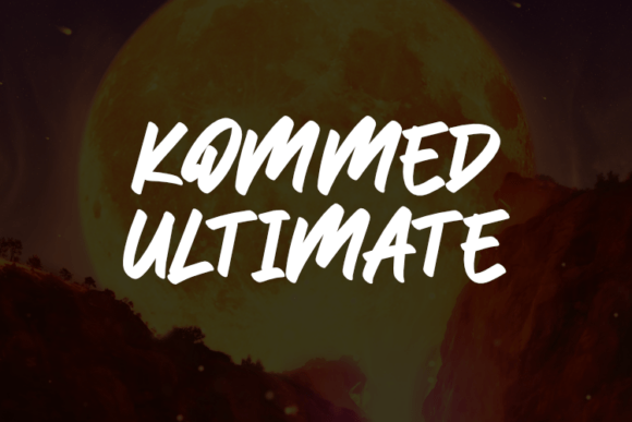 Kommed Ultimate Font - Featured Image