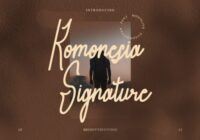 Komonesia Signature Font - Featured Image