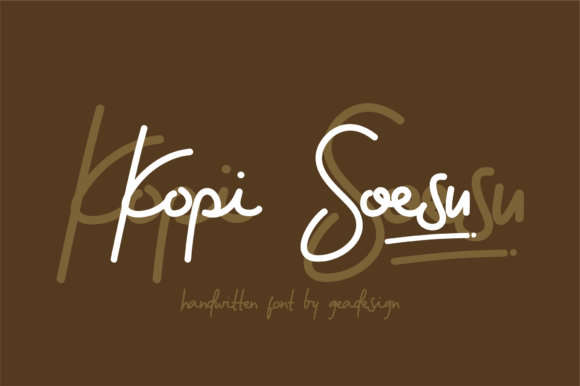 Kopi Soesu Font - Featured Image