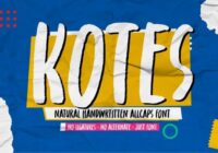 Kotes Font - Featured Image