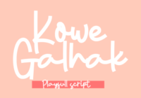 Kowe Galhak Font - Featured Image