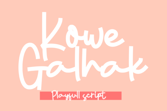 Kowe Galhak Font - Featured Image