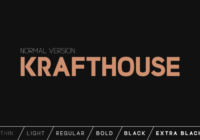 Krafthouse Font - Featured Image
