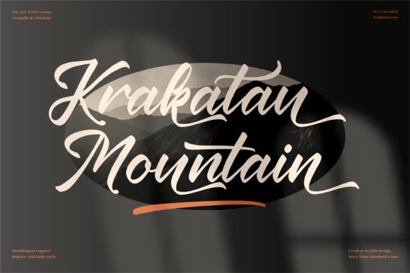 Krakatau Mountain Font - Featured Image