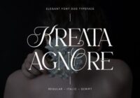 Kreata Agnore Font - Featured Image