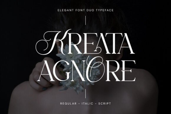 Kreata Agnore Font - Featured Image