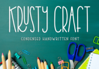 Krusty Craft Font - Featured Image