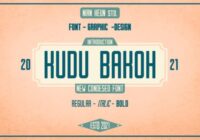 Kudu Bakoh Font - Featured Image