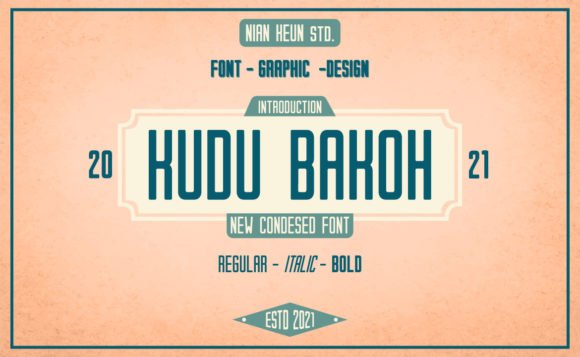 Kudu Bakoh Font - Featured Image