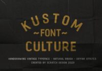 Kustom Culture Font - Featured Image