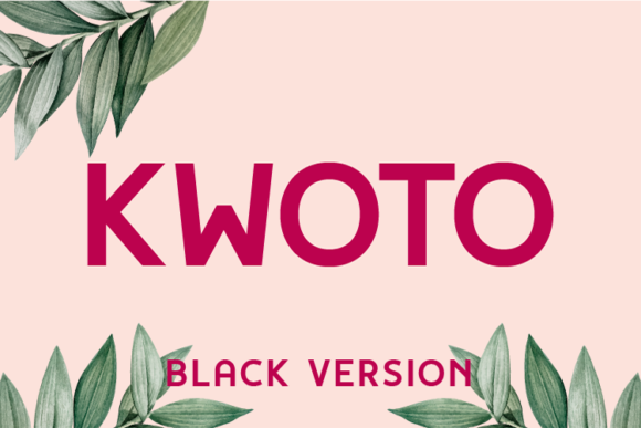 Kwoto Black Font - Featured Image