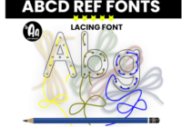 Lacing Alphabet Font - Featured Image
