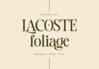 Lacoste Foliage Font - Featured Image