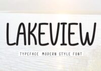 Lakeview Font - Featured Image