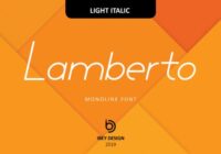 Lamberto Light Italic Font - Featured Image