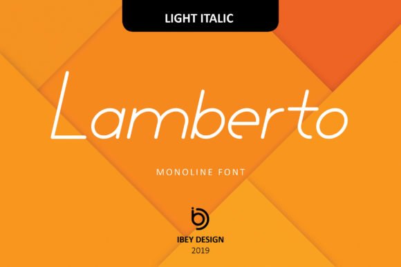 Lamberto Light Italic Font - Featured Image